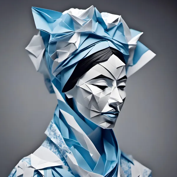 Blue Damask
