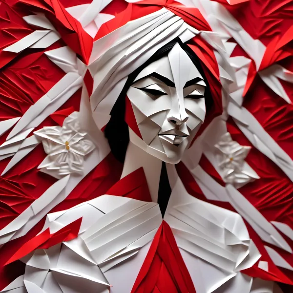 Quilled Poinsettia